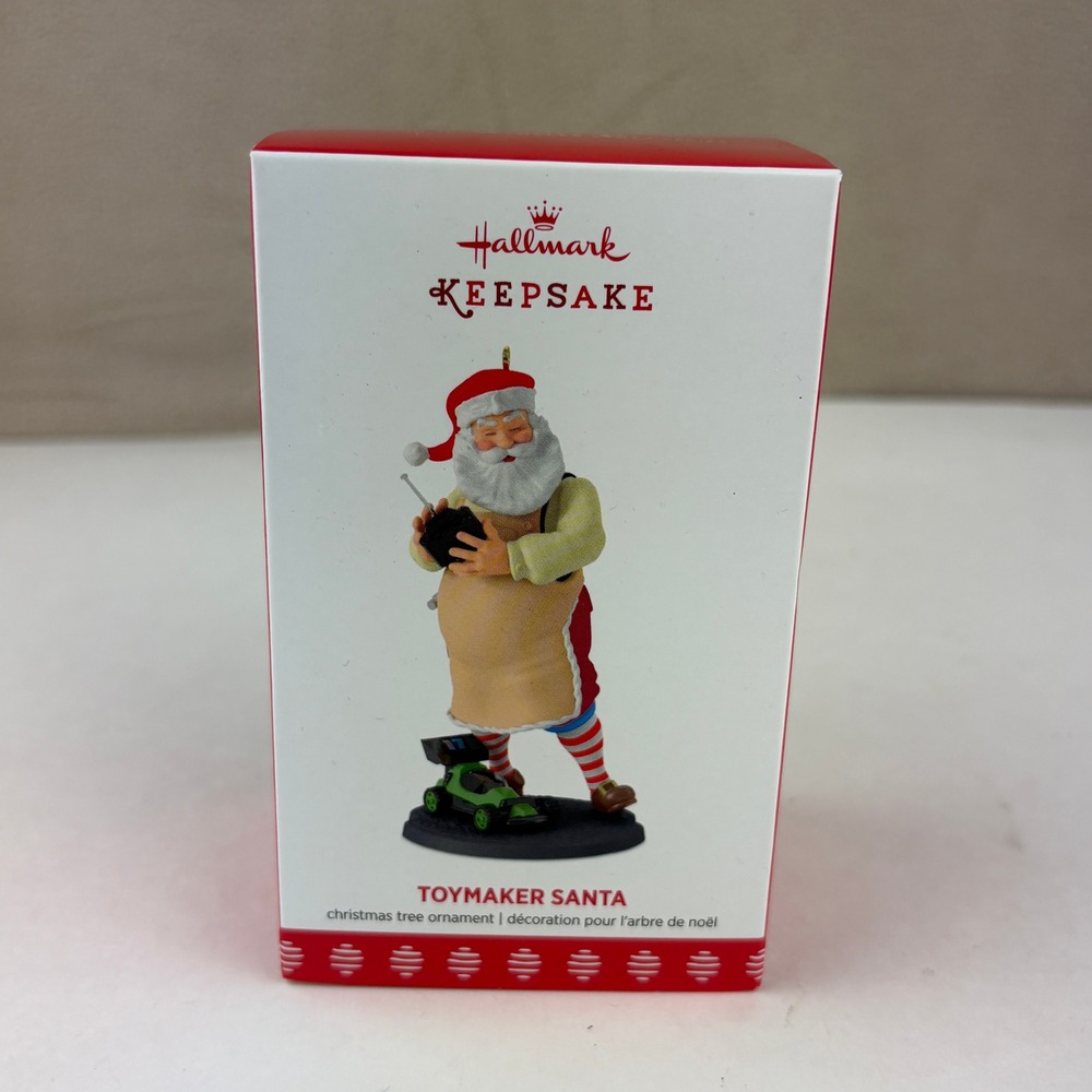 Hallmark 2017 Toy Maker Santa Ornament Remote Control Car #18 in Series‎